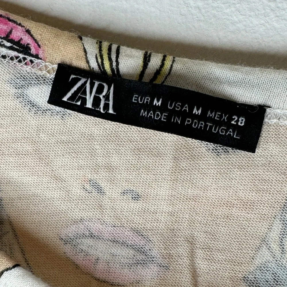 Zara Multicolor Graphic Women's Tee - Picture 2 of 4